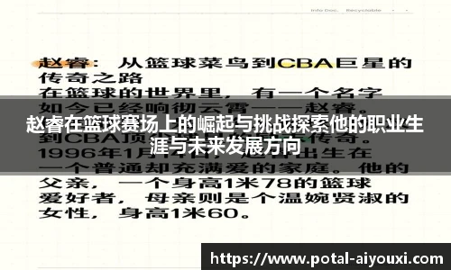 赵睿在篮球赛场上的崛起与挑战探索他的职业生涯与未来发展方向